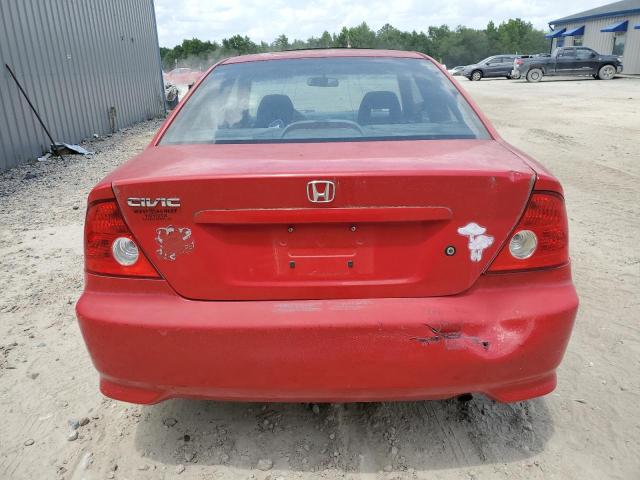 1HGEM22964L000351 - 2004 HONDA CIVIC EX RED photo 6