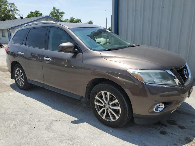 5N1AR2MM8FC623436 - 2015 NISSAN PATHFINDER S BROWN photo 4