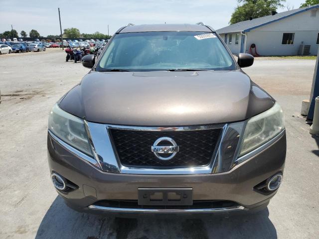 5N1AR2MM8FC623436 - 2015 NISSAN PATHFINDER S BROWN photo 5