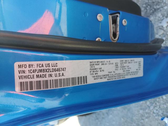 1C4PJMBX2LD646747 - 2020 JEEP CHEROKEE TRAILHAWK BLUE photo 13