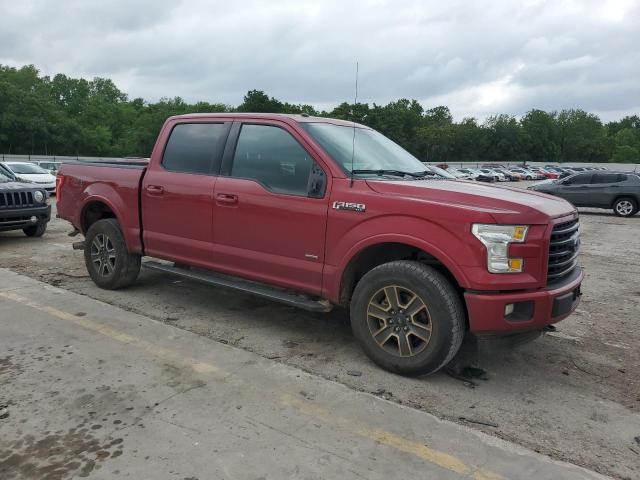 1FTEW1EGXGKF97785 - 2016 FORD F150 SUPERCREW RED photo 4