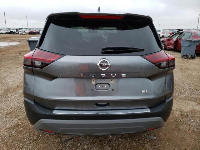 5N1AT3CAXMC811466 - 2021 NISSAN ROGUE SL GRAY photo 6