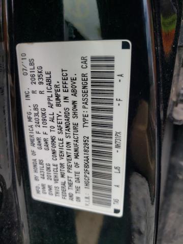 1HGCP2F8XAA182952 - 2010 HONDA ACCORD EXL BLACK photo 13