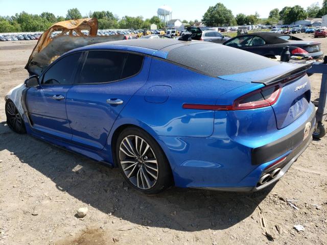 KNAE25LA1J6017094 - 2018 KIA STINGER PREMIUM BLUE photo 2