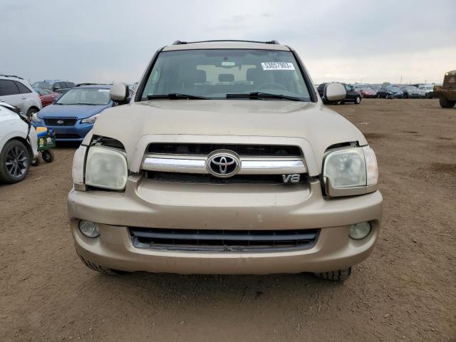 5TDBT48A15S235967 - 2005 TOYOTA SEQUOIA LIMITED GOLD photo 5