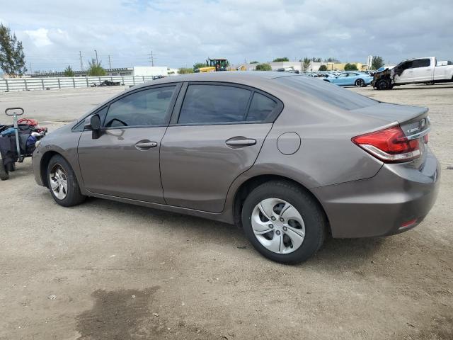 2HGFB2F57DH598867 - 2013 HONDA CIVIC LX TAN photo 2