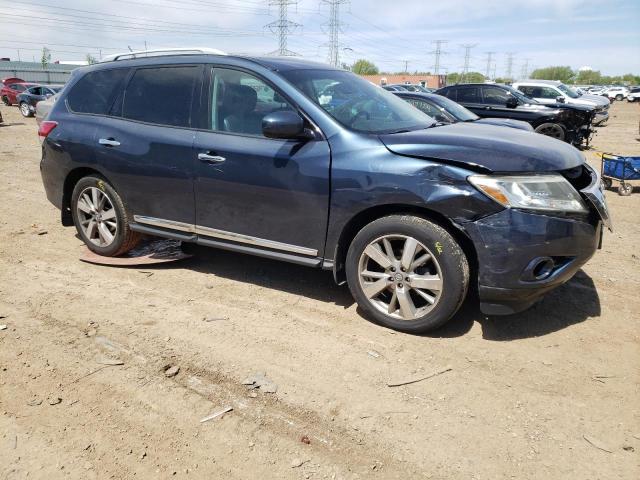 5N1AR2MM8EC627551 - 2014 NISSAN PATHFINDER S BLUE photo 4