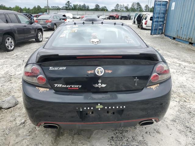 KMHHM66D48U277920 - 2008 HYUNDAI TIBURON GS BLACK photo 6