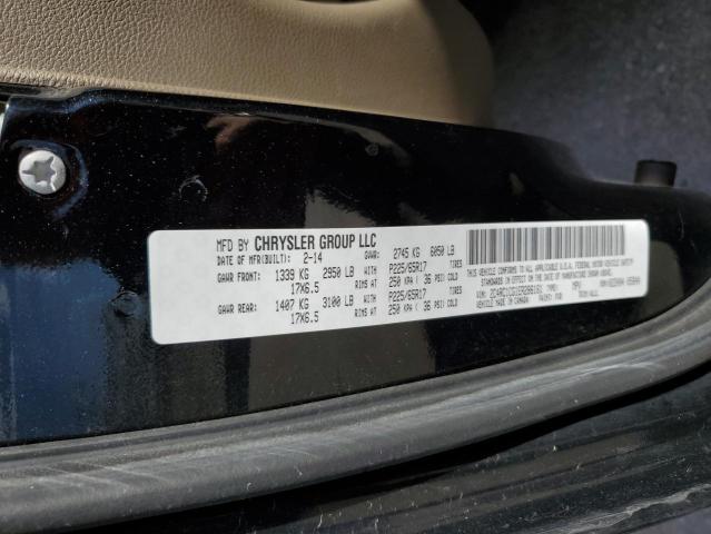 2C4RC1CG1ER286161 - 2014 CHRYSLER TOWN & COU TOURING L BLACK photo 13