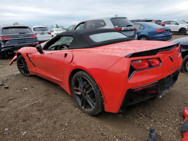 1G1YK3D72H5121674 - 2017 CHEVROLET CORVETTE STINGRAY Z51 2LT RED photo 2