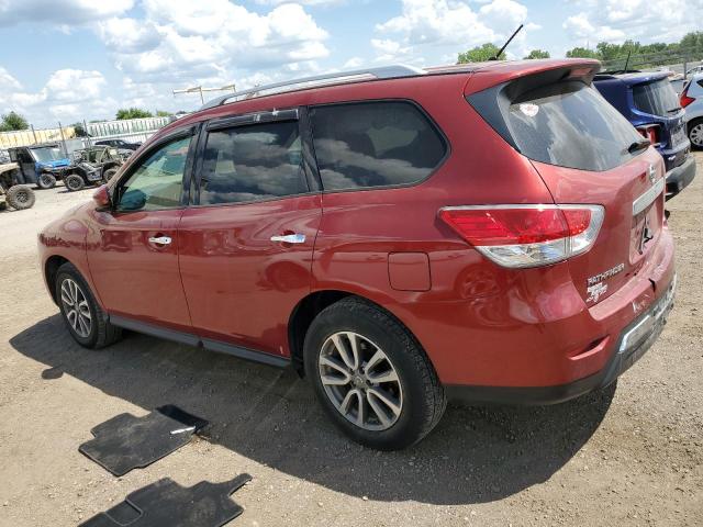 5N1AR2MM8FC671051 - 2015 NISSAN PATHFINDER S BURGUNDY photo 2
