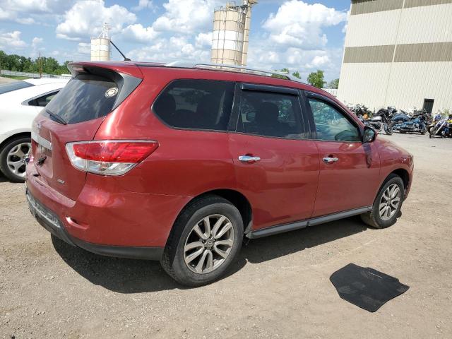 5N1AR2MM8FC671051 - 2015 NISSAN PATHFINDER S BURGUNDY photo 3
