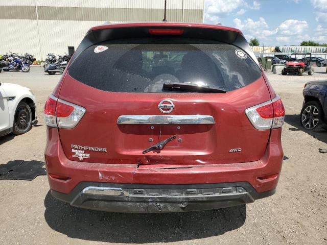 5N1AR2MM8FC671051 - 2015 NISSAN PATHFINDER S BURGUNDY photo 6