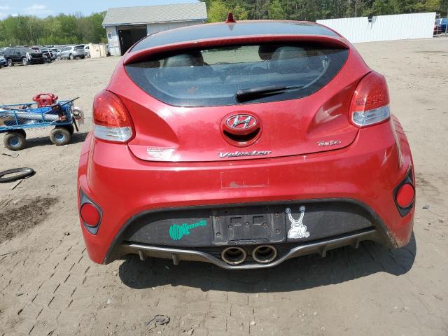 KMHTC6AE1DU136049 - 2013 HYUNDAI VELOSTER TURBO RED photo 6