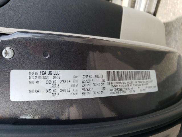 2C4RC1BG1KR554204 - 2019 CHRYSLER PACIFICA TOURING L Boz foto 14