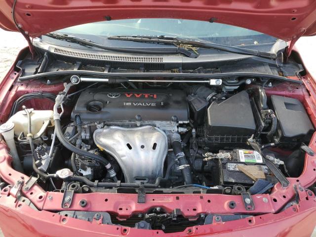 1NXBE40E49Z044954 - 2009 TOYOTA COROLLA XRS RED photo 11