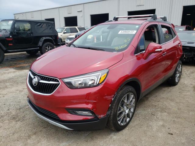 KL4CJ1SB3JB564126 - 2018 BUICK ENCORE SPORT TOURING RED photo 2