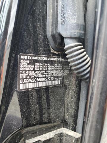 5UXXW3C56G0R22710 - 2016 BMW X4 XDRIVE28I BLACK photo 12