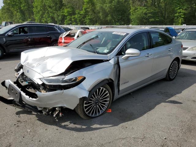 3FA6P0RUXJR248534 - 2018 FORD FUSION TITANIUM/PLATINUM HEV SILVER photo 1