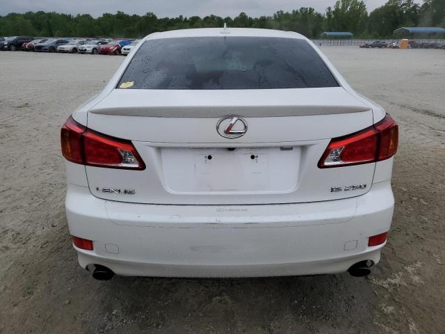 JTHBK262292090405 - 2009 LEXUS IS 250 WHITE photo 6