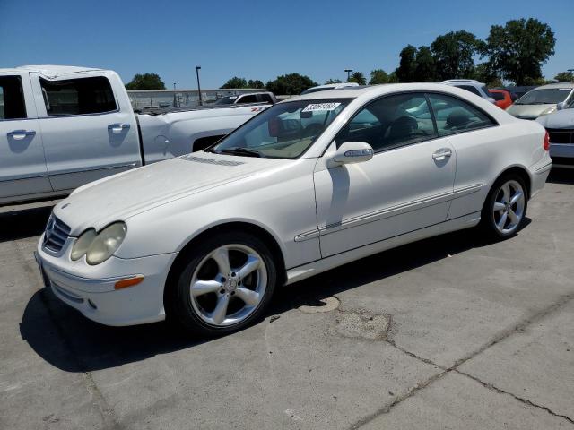 WDBTJ65J64F071249 - 2004 MERCEDES-BENZ CLK 320C WHITE photo 1