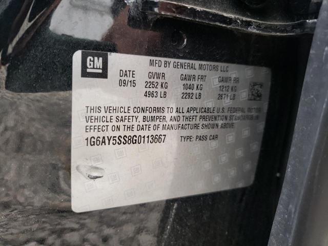 1G6AY5SS8G0113667 - 2016 CADILLAC CTS PERFORMANCE COLLECTION Черный фото 12