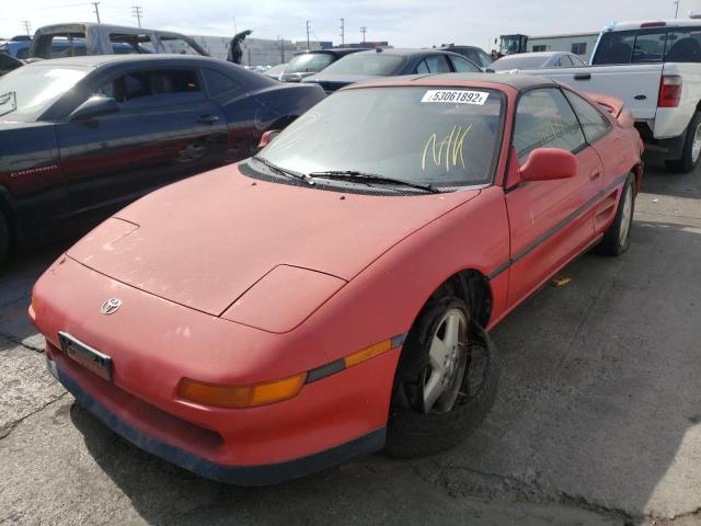 JT2SW21N0P0019986 - 1993 TOYOTA MR2 SPORT ROOF RED photo 2