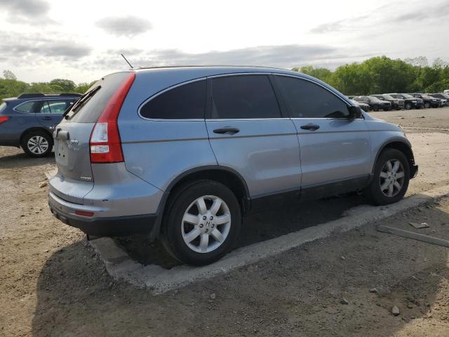 5J6RE4H4XBL113103 - 2011 HONDA CR-V SE BLUE photo 3