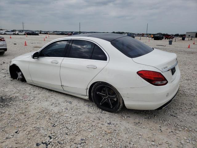 WDDWF4JB0GR158074 - 2016 MERCEDES-BENZ C 300 WHITE photo 2