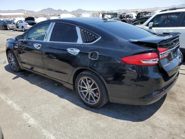 3FA6P0LU0HR358463 - 2017 FORD FUSION SE HYBRID BLACK photo 2