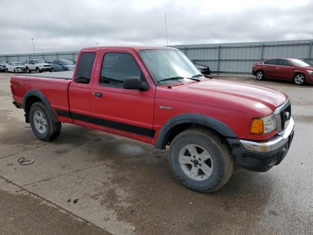 1FTZR45E85PA04904 - 2005 FORD RANGER SUPER CAB RED photo 4