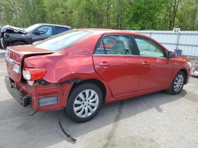 2T1BU4EE0DC016672 - 2013 TOYOTA COROLLA BASE RED photo 3