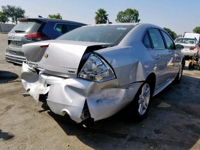 2G1WB5E32G1177824 - 2016 CHEVROLET IMPALA LIM LT SILVER photo 4