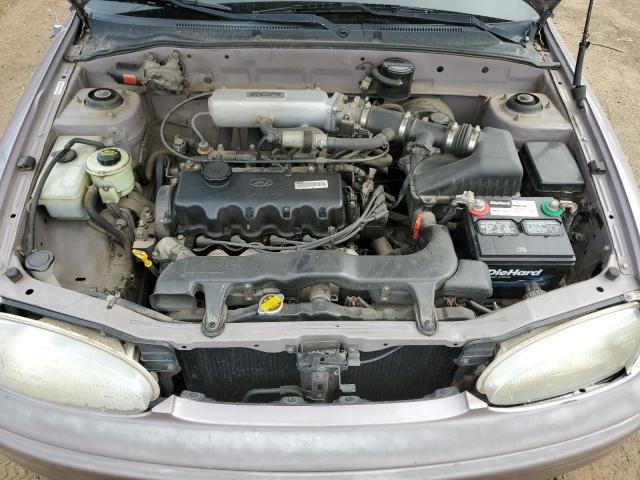 KMHVF14N4SU130175 - 1995 HYUNDAI ACCENT GRAY photo 11