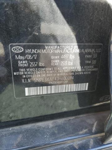 5NPE34AF4JH600094 - 2018 HYUNDAI SONATA SPORT BLACK photo 12