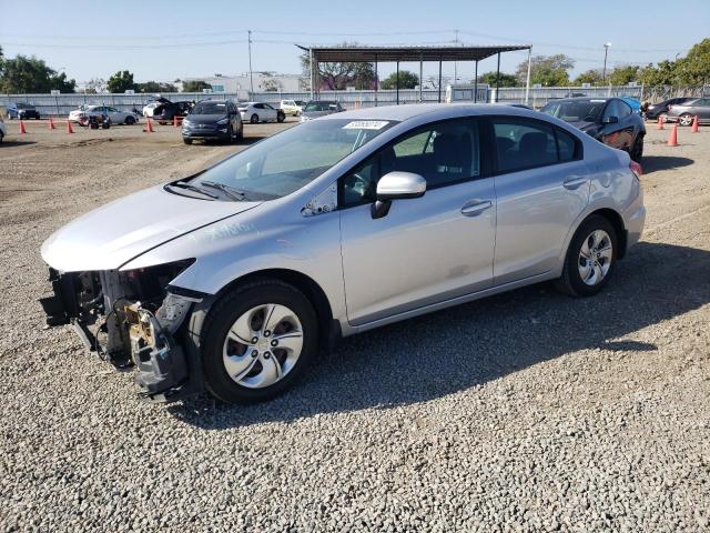 2HGFB2F50FH540182 - 2015 HONDA CIVIC LX SILVER photo 1