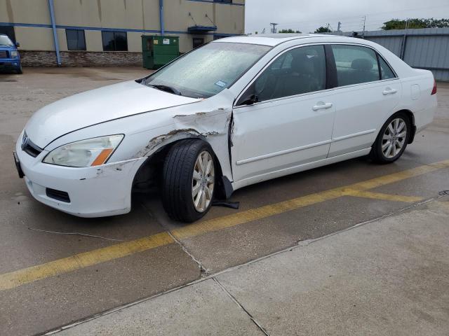 1HGCM66807A032261 - 2007 HONDA ACCORD EX WHITE photo 1