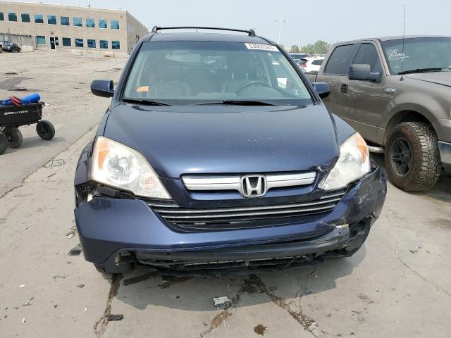 JHLRE48778C043426 - 2008 HONDA CR-V EXL BLUE photo 5