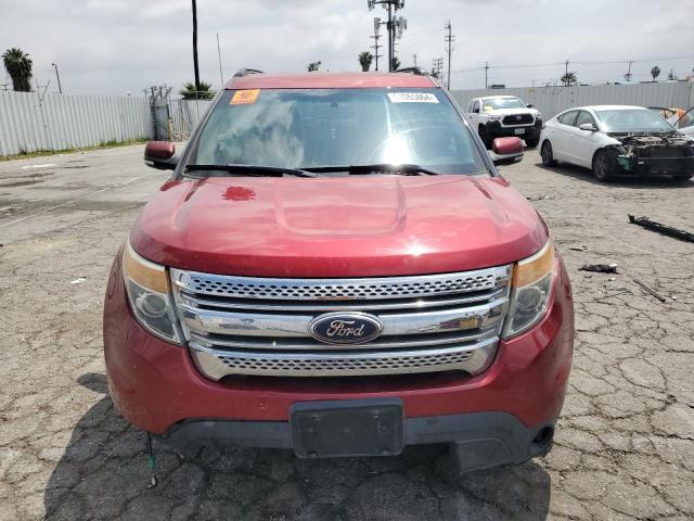 1FM5K8F89DGC83499 - 2013 FORD EXPLORER LIMITED RED photo 5