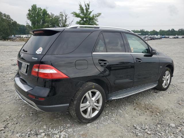4JGDA5HB2CA022075 - 2012 MERCEDES-BENZ ML 350 4MATIC BLACK photo 3