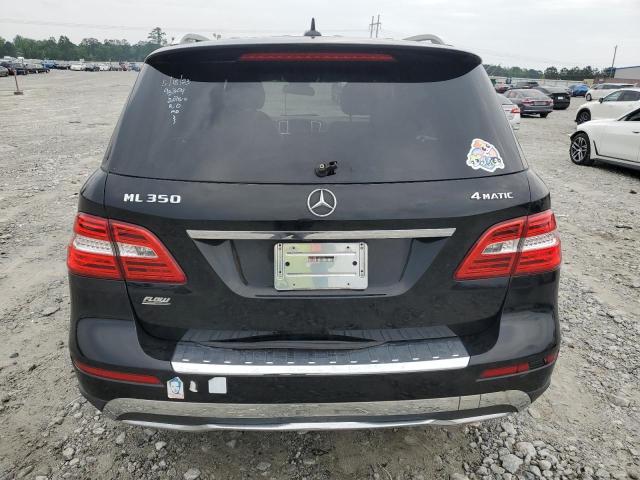 4JGDA5HB2CA022075 - 2012 MERCEDES-BENZ ML 350 4MATIC BLACK photo 6