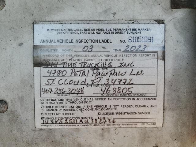 1UYVS2531AU882726 - 2010 UTILITY TRAILER WHITE photo 10