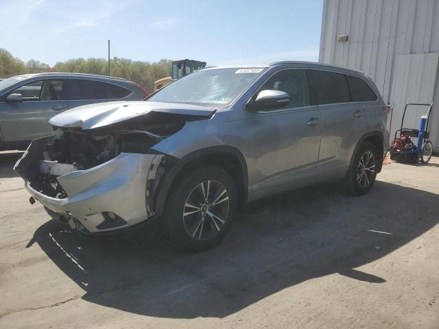 5TDJKRFH3GS355302 - 2016 TOYOTA HIGHLANDER XLE SILVER photo 1