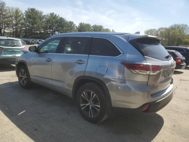 5TDJKRFH3GS355302 - 2016 TOYOTA HIGHLANDER XLE SILVER photo 2