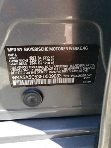 WBA5A5C53ED509083 - 2014 BMW 528 I GRAY photo 12