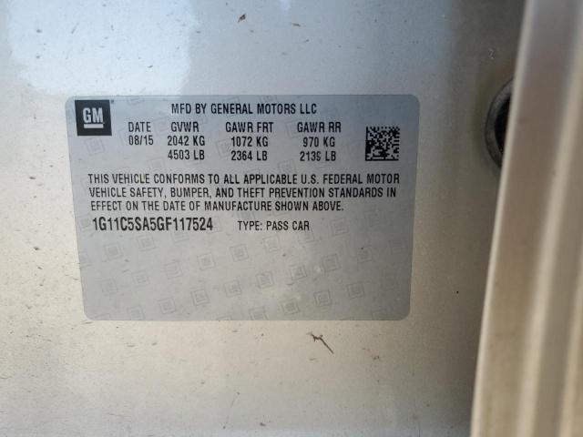 1G11C5SA5GF117524 - 2016 CHEVROLET MALIBU LIM LT 米色 照片 13