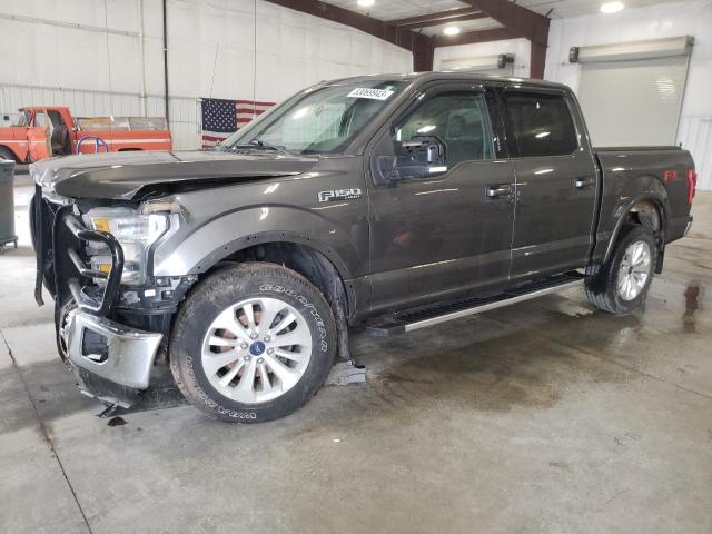1FTEW1EF8FKD78300 - 2015 FORD F-150 SUPERCREW GRAY photo 1