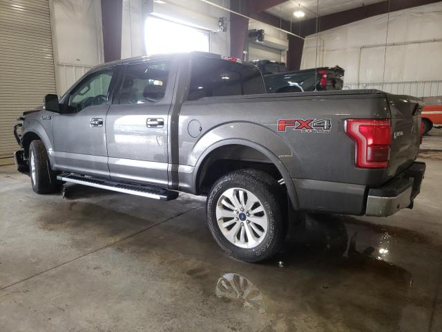 1FTEW1EF8FKD78300 - 2015 FORD F-150 SUPERCREW GRAY photo 2