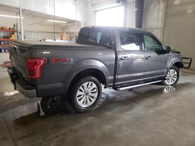 1FTEW1EF8FKD78300 - 2015 FORD F-150 SUPERCREW GRAY photo 3