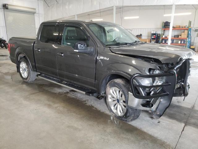 1FTEW1EF8FKD78300 - 2015 FORD F-150 SUPERCREW GRAY photo 4